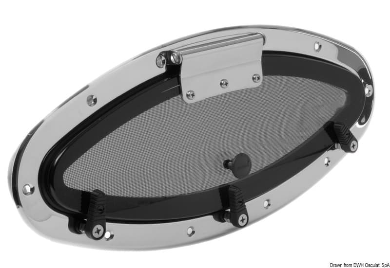ΦΙΝΙΣΤΡΙΝΙ ΕΛΛΕΙΠΤΙΚΟ INOX 46x20cm