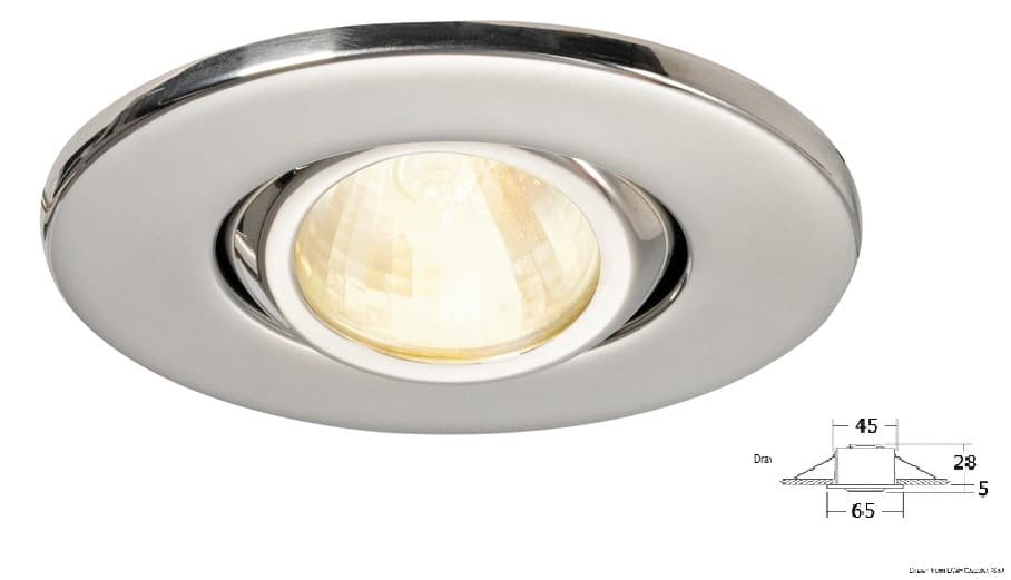 ΠΛΑΦΟΝΙΕΡΑ INOX ΜΑΤ ΧΩΝ Φ6.5cm