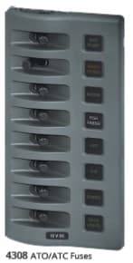 ΠΙΝΑΚΑΣ 8 ΑΣΦΑΛΕΙΩΝ 12/24V BLUE SEA 4308