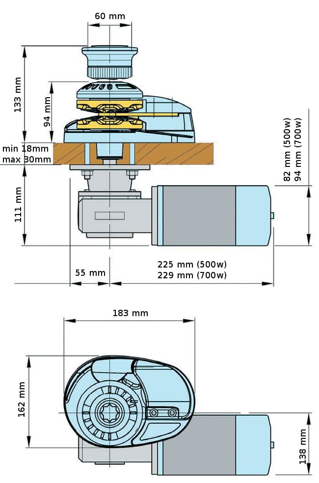 ΕΡΓΑΤΗΣ LOFRANS X1 CHR DR 800W 12V