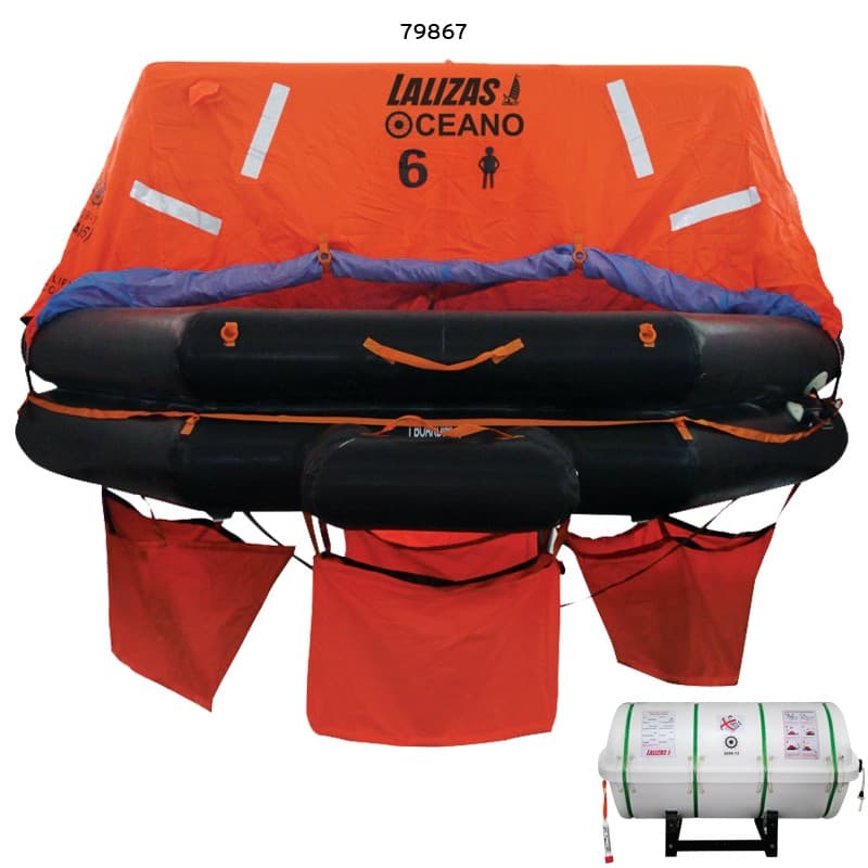 LALIZAS Liferaft SOLAS OCEANO, Ρίψεως, SOLAS/MED - MER