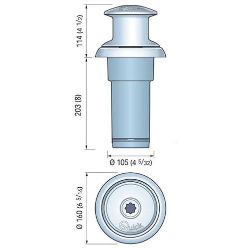 ΕΡΓΑΤΗΣ ΣΧΟΙΝΙΟΥ QUICK TOTEM TM3 800W-24V Ø130 DRUM FSTM31100000B00 2
