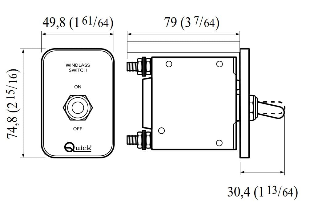 ΘΕΡΜΟΜΑΓΝΗΤΙΚΟΣ ΔΙΑΚΟΠΤΗΣ QUICK WCB 50Α FDWCB0500000A00 2